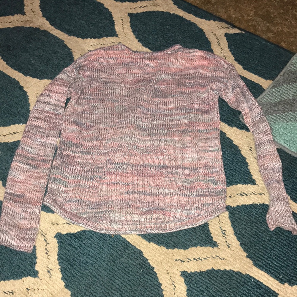 Pink gray colored sweater